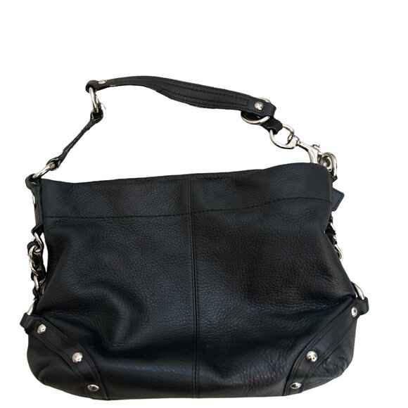 Coach Black Leather Shoulder Bag - Picture 11 of 13